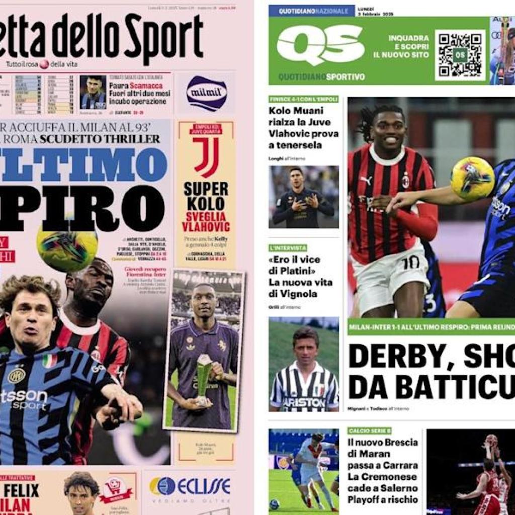 Gallery: ‘On the final gasp’, ‘Milan: dream interrupted’ – At present’s entrance pages in Italy Gallery: ‘On the final gasp’, ‘Milan: dream interrupted’ – At present’s entrance pages in Italy