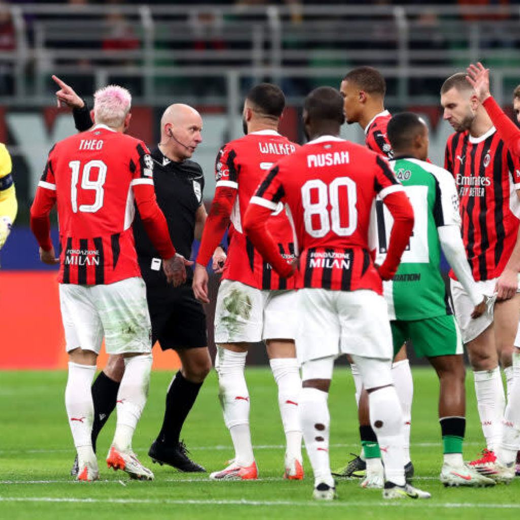 Milan 1-1 Feyenoord (agg 1-2): Theo Hernandez sees purple as Rossoneri undergo Champions League elimination on house turf Milan 1-1 Feyenoord (agg 1-2): Theo Hernandez sees purple as Rossoneri undergo Champions League elimination on house turf