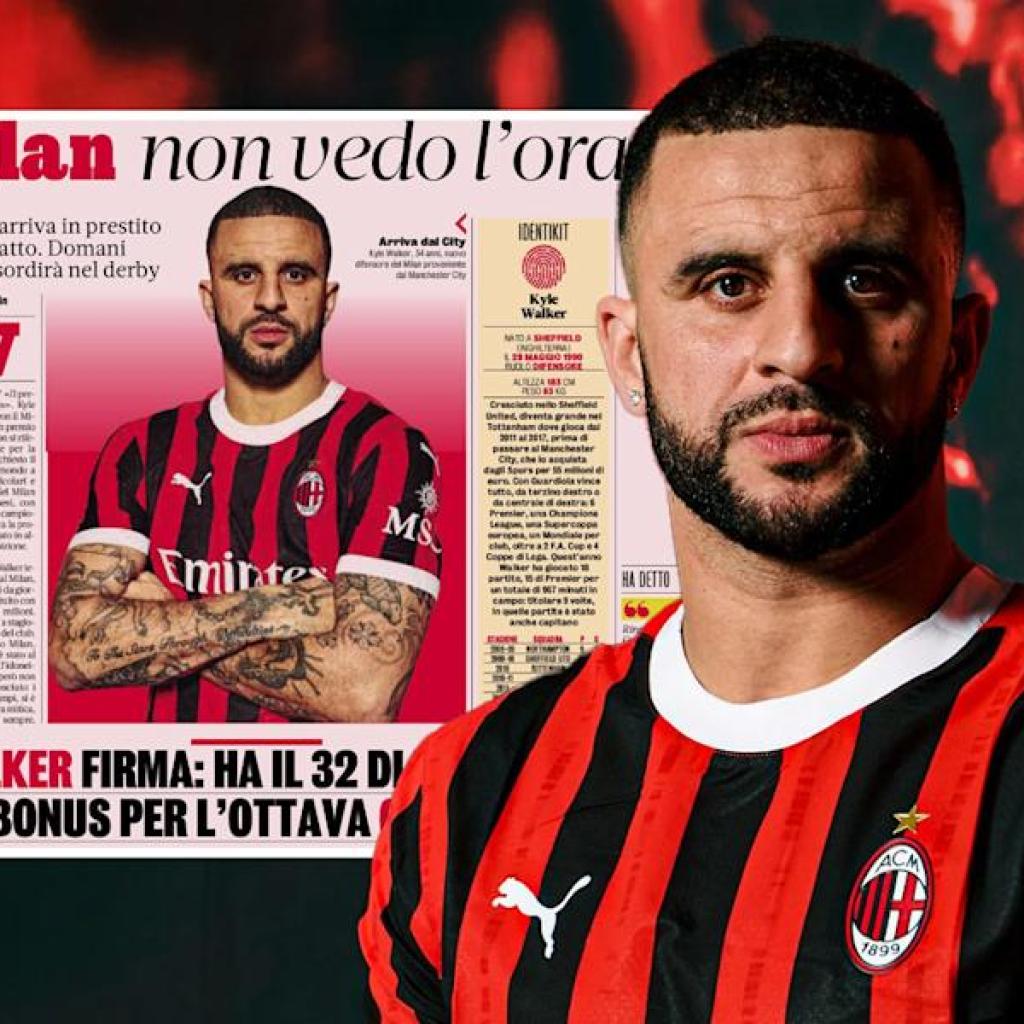 GdS: Walker added Champions League bonus in Milan contract – the background GdS: Walker added Champions League bonus in Milan contract – the background