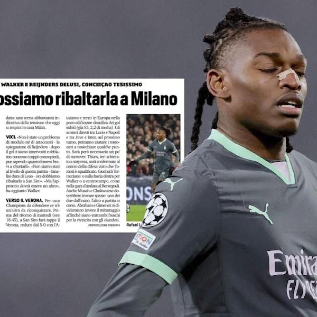 CorSport: Milan and Leao left with bitter feeling after Feyenoord loss – a comeback is required CorSport: Milan and Leao left with bitter feeling after Feyenoord loss – a comeback is required