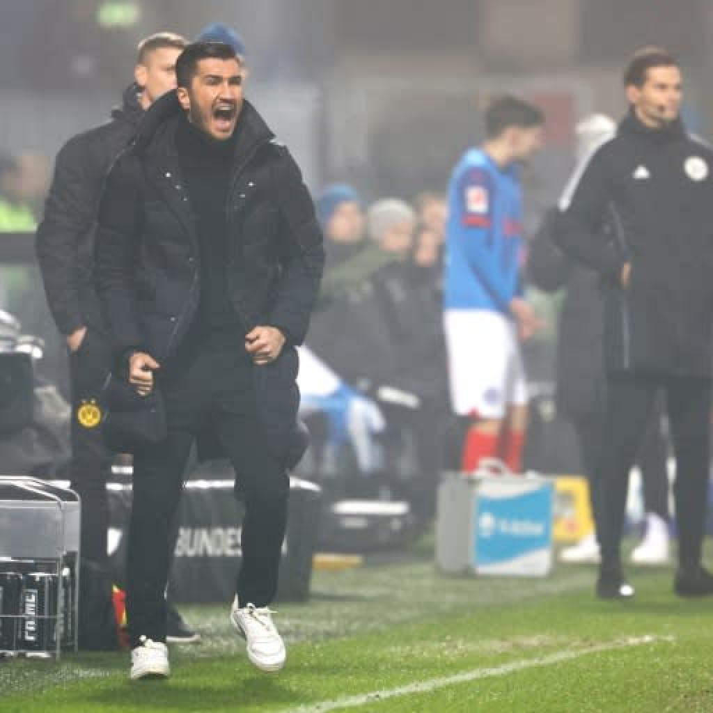 Stress builds on Dortmund boss Sahin after loss at Kiel Stress builds on Dortmund boss Sahin after loss at Kiel