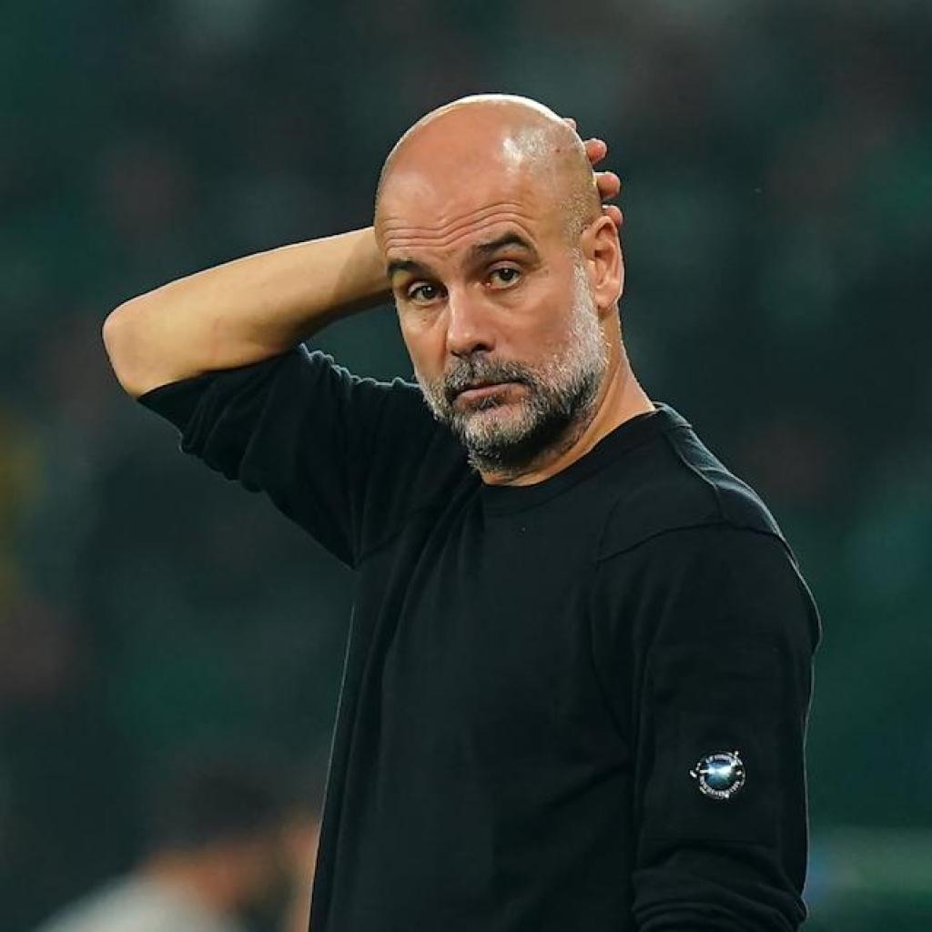 Pep Guardiola reacts bitterly to Sporting defeat; goals dig at Manchester United Pep Guardiola reacts bitterly to Sporting defeat; goals dig at Manchester United