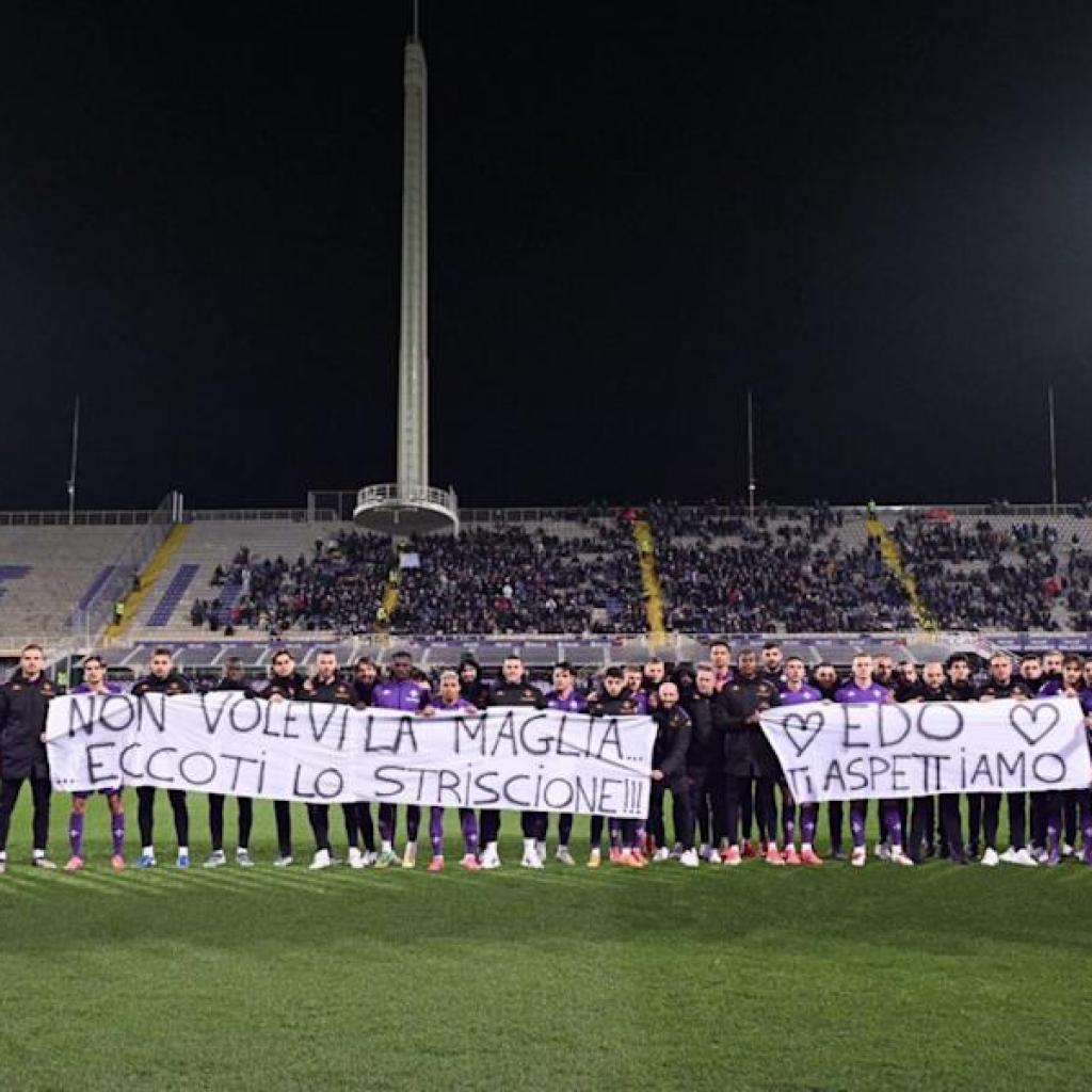 Fiorentina’s banner reveals Bove didn’t need a huge fuss after on-pitch collapse Fiorentina’s banner reveals Bove didn’t need a huge fuss after on-pitch collapse