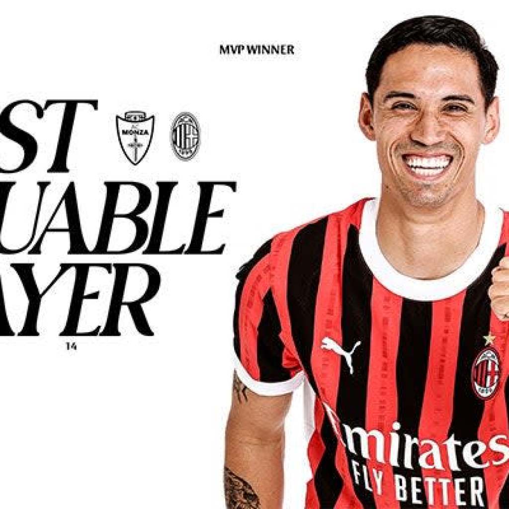 REIJNDERS IS THE MVP FROM MONZA v AC MILAN REIJNDERS IS THE MVP FROM MONZA v AC MILAN