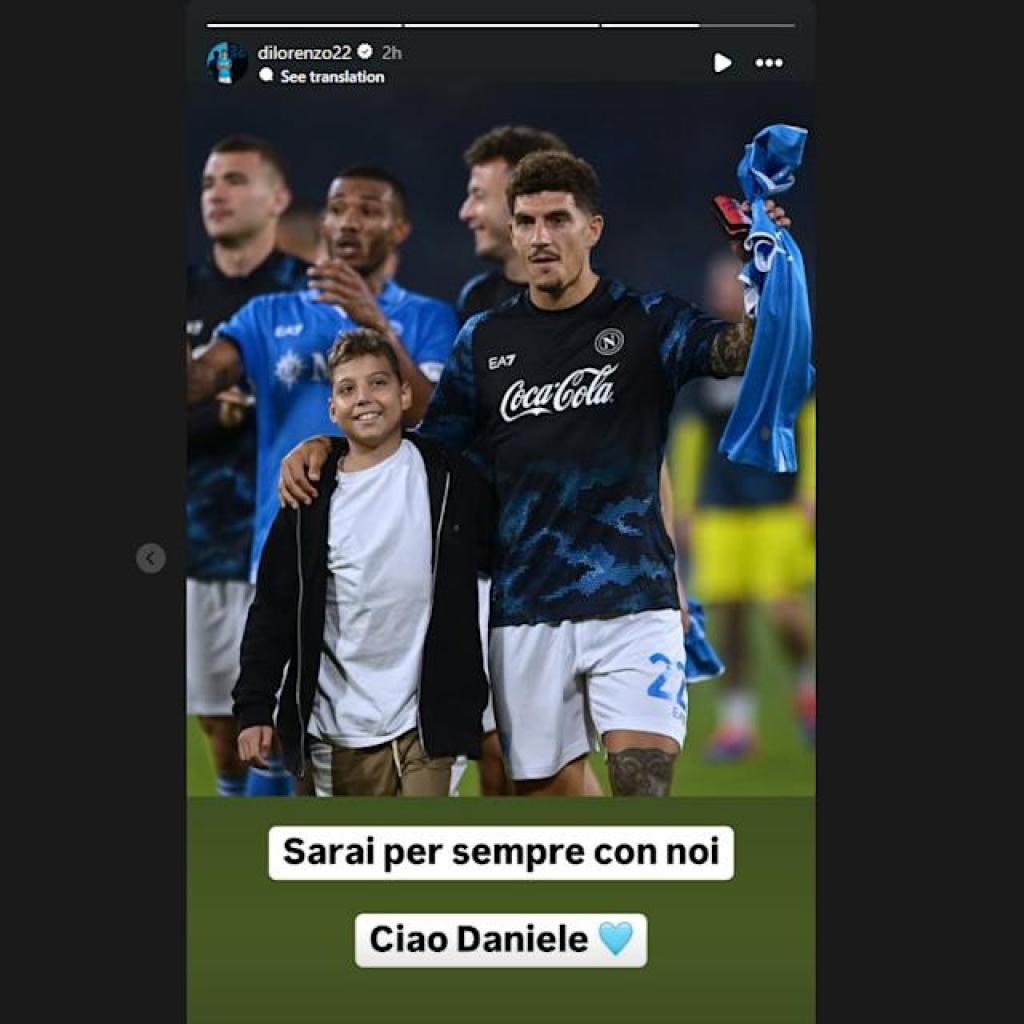 Napoli mourning for Daniele, 13-year-old fan who grew to become a part of the crew Napoli mourning for Daniele, 13-year-old fan who grew to become a part of the crew