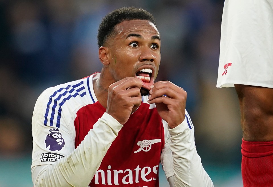 Gabriel a rock at the back as Trossard lets his team-mates down with red card Gabriel a rock at the back as Trossard lets his team-mates down with red card