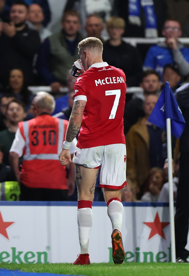 Watch James McClean catch hot drink thrown by fans and pretend to neck it Watch James McClean catch hot drink thrown by fans and pretend to neck it
