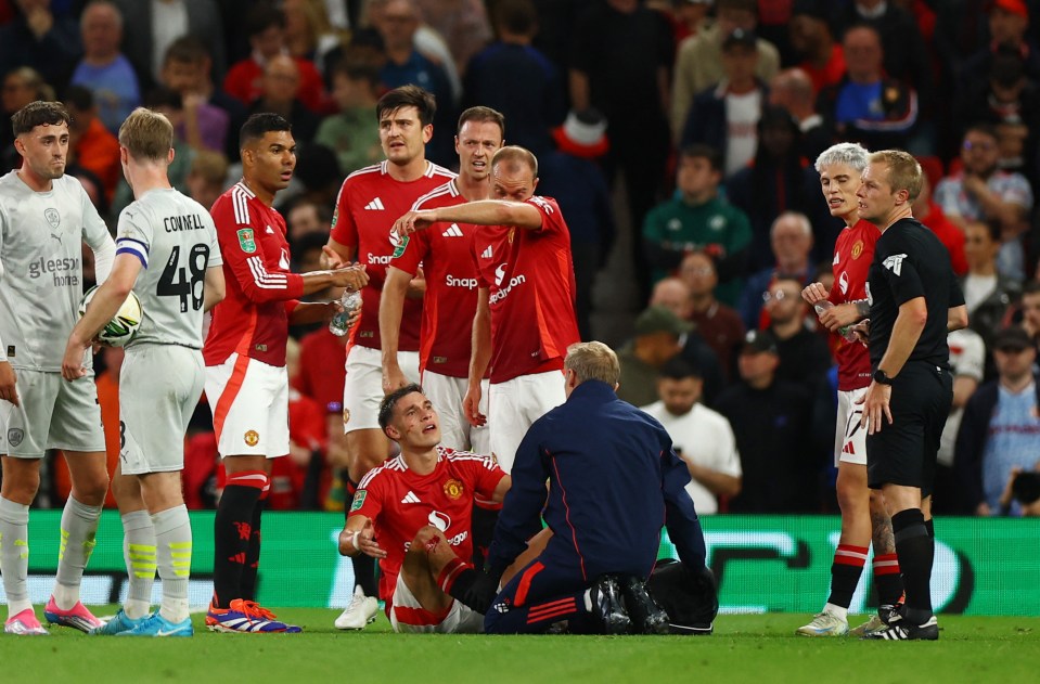 Man Utd fans say Ugarte 'might be him' after playing on while covered in blood Man Utd fans say Ugarte 'might be him' after playing on while covered in blood