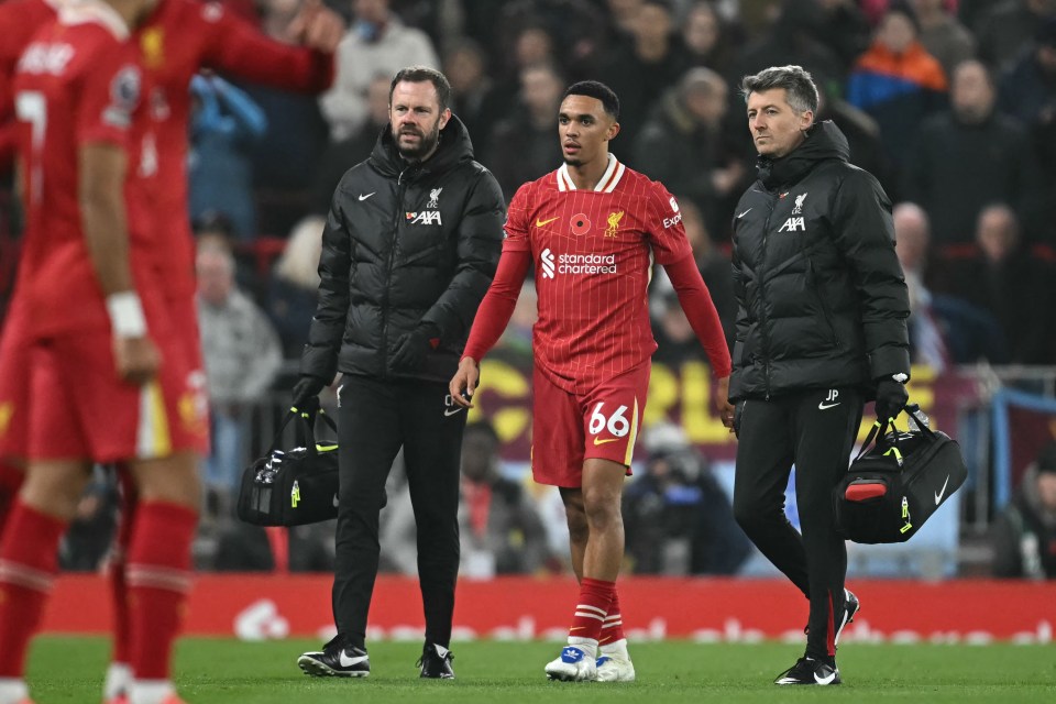 Liverpool injury blow as Trent Alexander-Arnold hobbles off before England games Liverpool injury blow as Trent Alexander-Arnold hobbles off before England games
