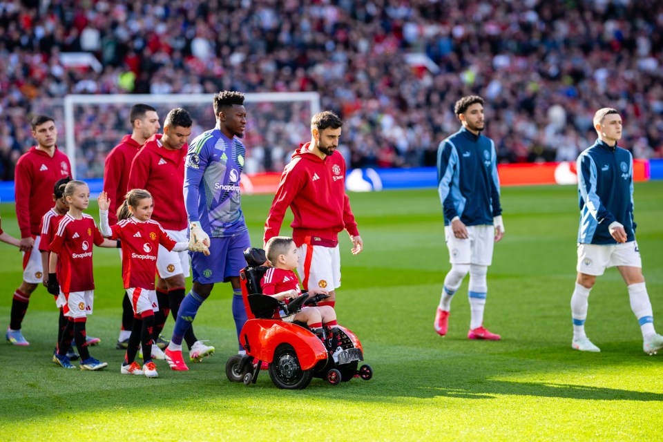 Bruno walks out for derby with first wheelchair mascot after seeing celebration Bruno walks out for derby with first wheelchair mascot after seeing celebration