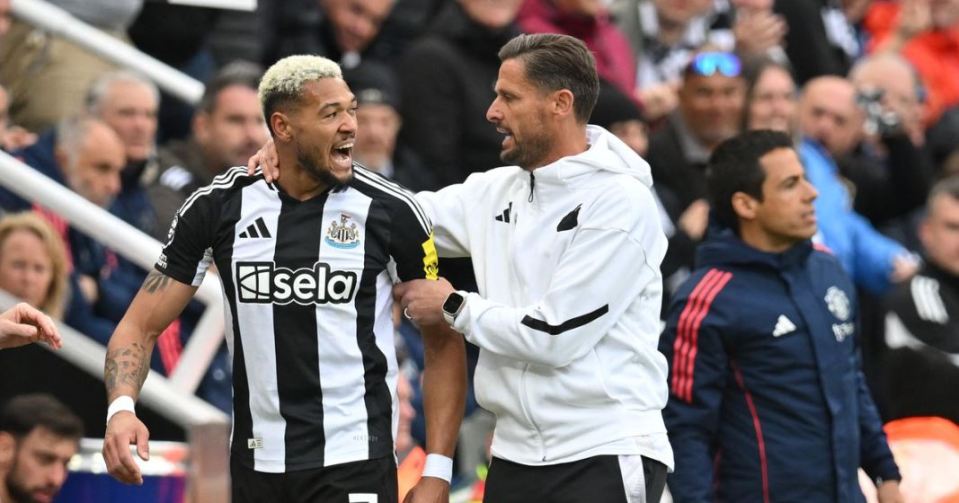 Moment Toon's angry Joelinton 'offers Ugarte a SCRAP' as he goes off vs Man Utd Moment Toon's angry Joelinton 'offers Ugarte a SCRAP' as he goes off vs Man Utd
