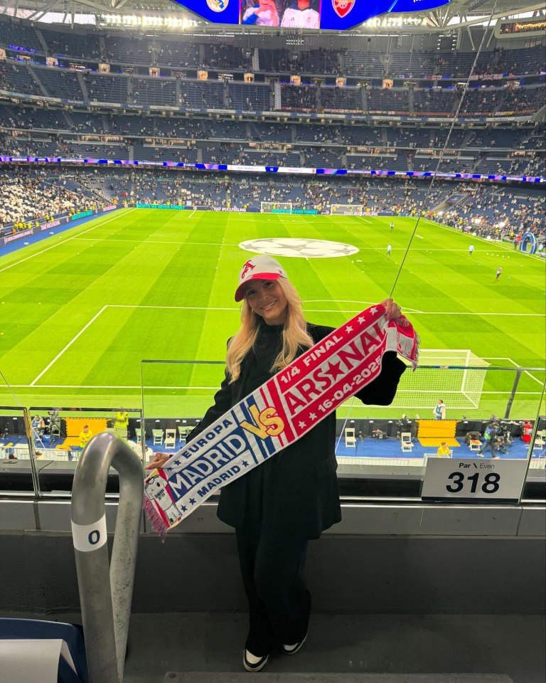 Bukayo Saka's girlfriend Tolami Benson joins fellow Arsenal Wags at Bernabeu Bukayo Saka's girlfriend Tolami Benson joins fellow Arsenal Wags at Bernabeu