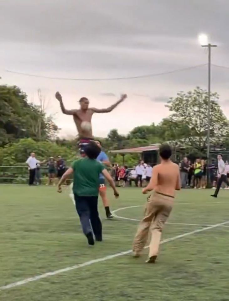 Crouch's one-word verdict as 7ft 3in NBA star spotted playing football Crouch's one-word verdict as 7ft 3in NBA star spotted playing football