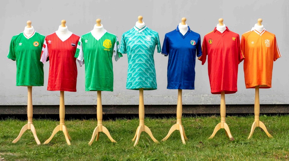 Former England star sells iconic Italia 90 World Cup shirts for more than £100k Former England star sells iconic Italia 90 World Cup shirts for more than £100k