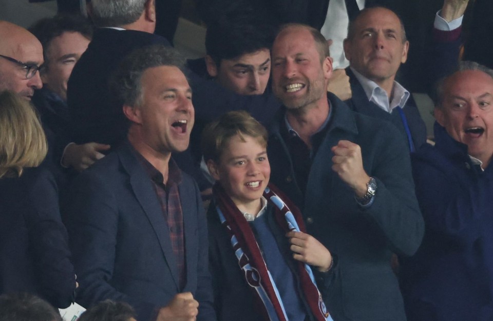 Agony & ecstasy of Princes as they watch Villa's European quarter final Agony & ecstasy of Princes as they watch Villa's European quarter final