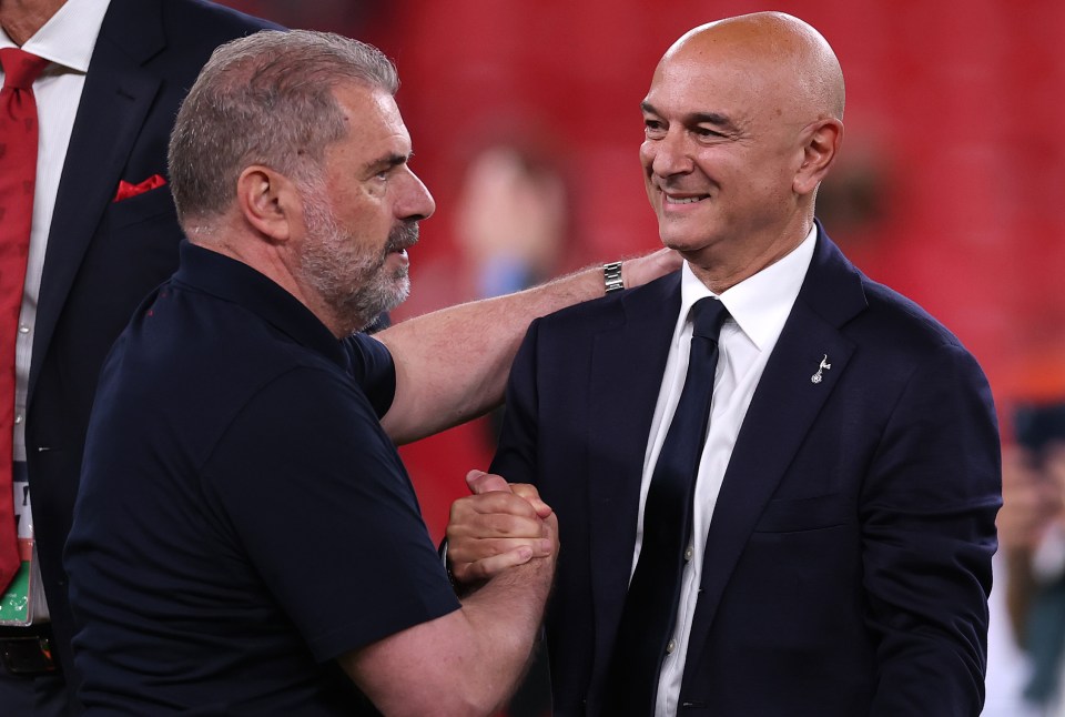 Spurs 'mull over whether to sack Postecoglou as rival boss eyed as replacement' Spurs 'mull over whether to sack Postecoglou as rival boss eyed as replacement'