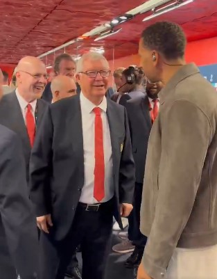 Sir Alex Ferguson rips into Rio Ferdinand just moments after seeing Man Utd icon Sir Alex Ferguson rips into Rio Ferdinand just moments after seeing Man Utd icon