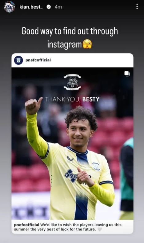 Championship star sees he's been released on Instagram before calling club out Championship star sees he's been released on Instagram before calling club out