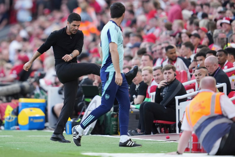 Mikel Arteta launches furious rant at Arsenal players despite Anfield comeback Mikel Arteta launches furious rant at Arsenal players despite Anfield comeback