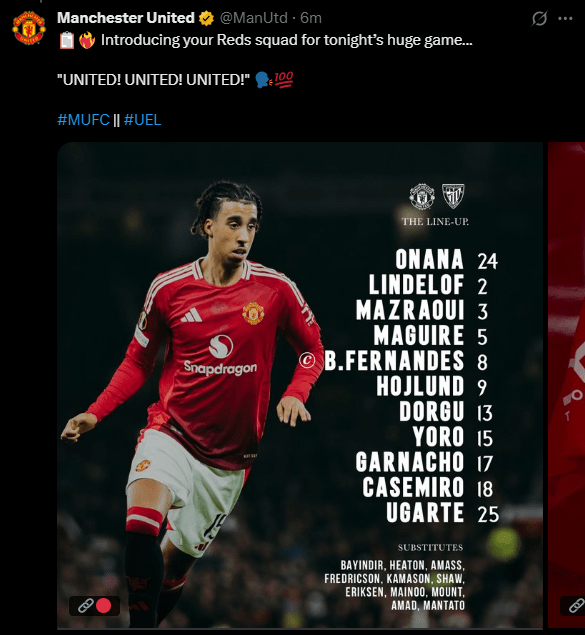 Man Utd vs Athletic Bilbao LIVE SCORE: Latest Europa League semi-final updates Man Utd vs Athletic Bilbao LIVE SCORE: Latest Europa League semi-final updates