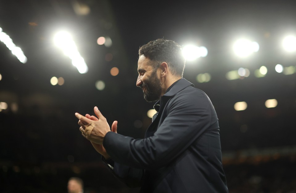 Amorim spotted with plaster on knuckles as fans say 'anyone checked the TVs?' Amorim spotted with plaster on knuckles as fans say 'anyone checked the TVs?'