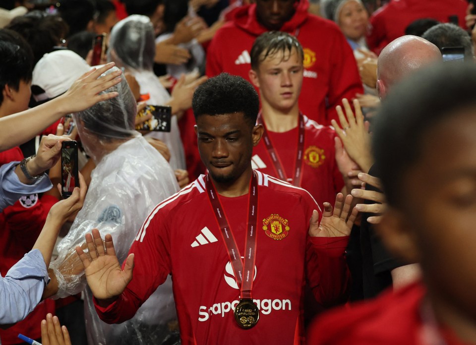 Man Utd stars celebrate Defining Education Challenge Cup after win vs Hong Kong Man Utd stars celebrate Defining Education Challenge Cup after win vs Hong Kong