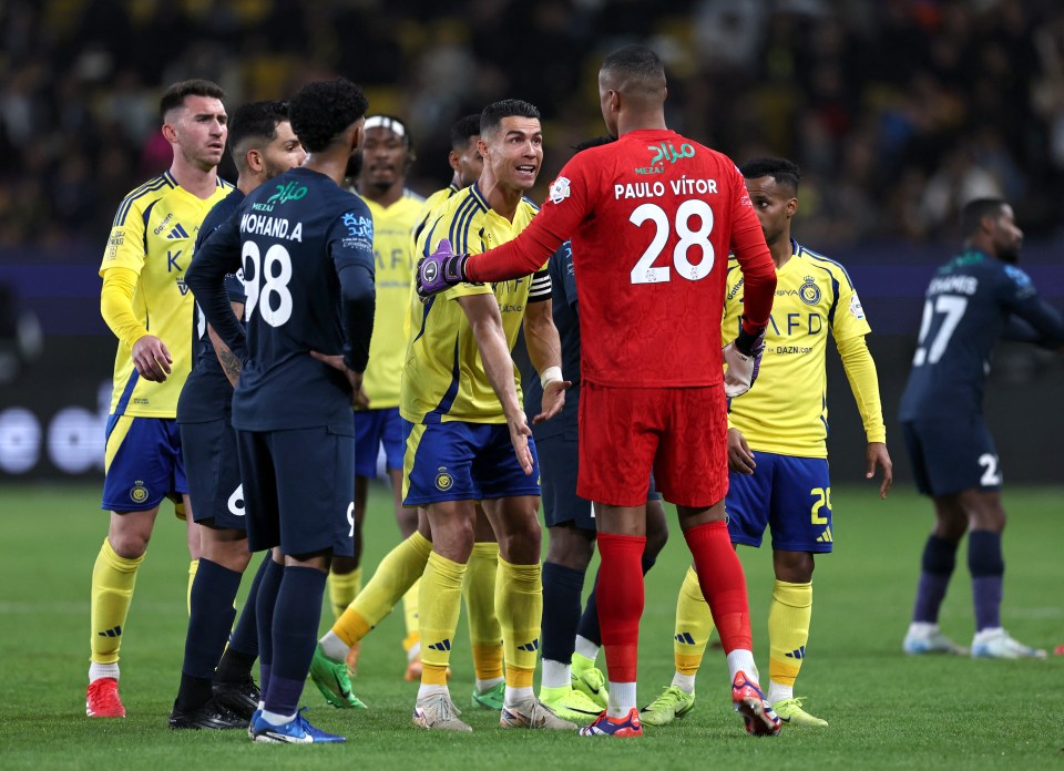 Watch moment Cristiano Ronaldo points and laughs at goalkeeper Watch moment Cristiano Ronaldo points and laughs at goalkeeper
