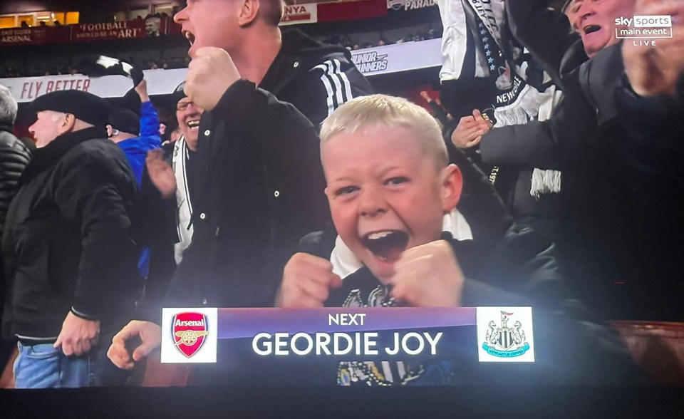 Newcastle fan, 9, caught skipping school to watch game – after being shown on TV Newcastle fan, 9, caught skipping school to watch game – after being shown on TV