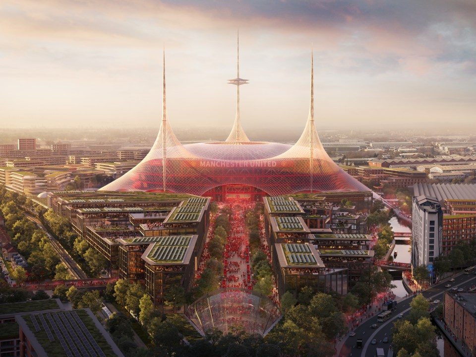 Man Utd's new stadium would be £300million cheaper without two features Man Utd's new stadium would be £300million cheaper without two features
