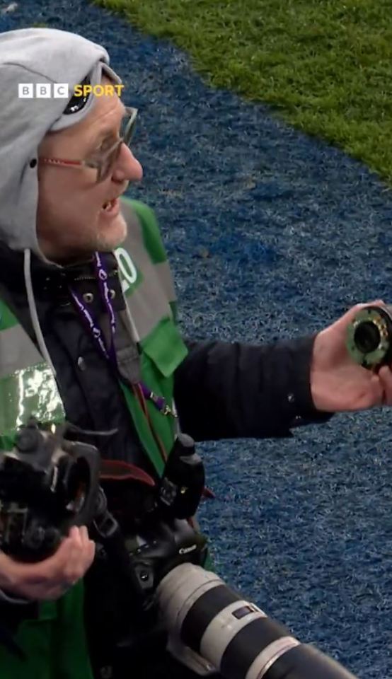 FA Cup cameraman left furious as Brighton star Carlos Baleba destroys his camera FA Cup cameraman left furious as Brighton star Carlos Baleba destroys his camera