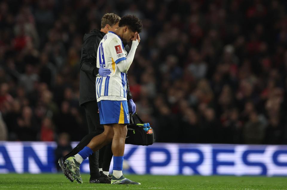 Rutter rushed to hospital in ambulance after limping out of FA Cup tie in tears Rutter rushed to hospital in ambulance after limping out of FA Cup tie in tears