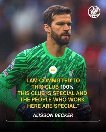 Alisson hints that Liverpool have added another player to their captains group Alisson hints that Liverpool have added another player to their captains group