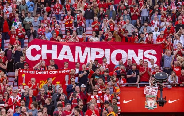 Liverpool are Champions: What it was like watching from the stands at Anfield Liverpool are Champions: What it was like watching from the stands at Anfield