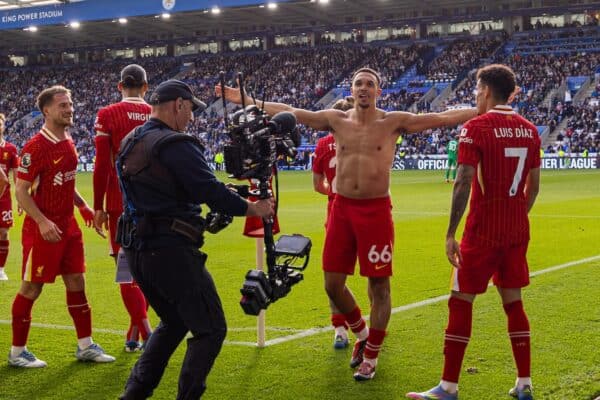 Trent Alexander-Arnold dodges question on his future after wild celebration Trent Alexander-Arnold dodges question on his future after wild celebration