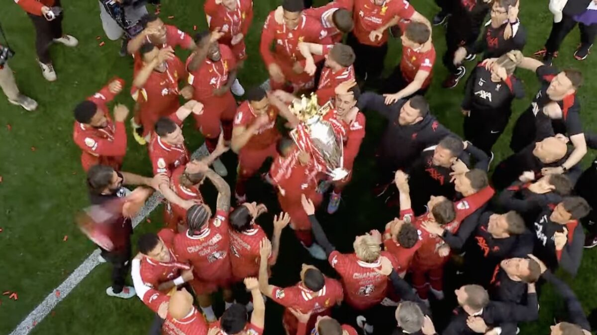 “Wow, just wow” – Liverpool title celebrations overwhelm reporters at Anfield “Wow, just wow” – Liverpool title celebrations overwhelm reporters at Anfield