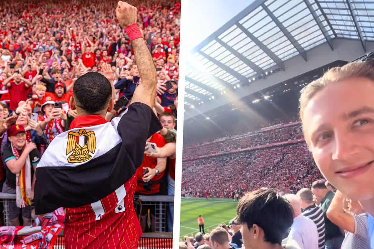 ‘Never heard an atmosphere like it’ – Tottenham fans wowed by Anfield celebrations ‘Never heard an atmosphere like it’ – Tottenham fans wowed by Anfield celebrations
