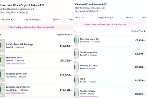 Chelsea owner’s connection to £6,333 resale tickets vs. Liverpool – calls for investigation Chelsea owner’s connection to £6,333 resale tickets vs. Liverpool – calls for investigation