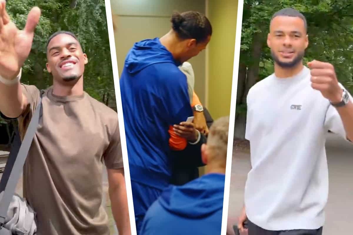 Virgil van Dijk and Jeremie Frimpong meet as Liverpool teammates as internationals begin Virgil van Dijk and Jeremie Frimpong meet as Liverpool teammates as internationals begin