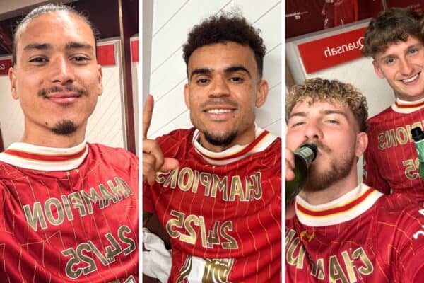 Inside the Liverpool dressing room as Trent Alexander-Arnold leads title party Inside the Liverpool dressing room as Trent Alexander-Arnold leads title party