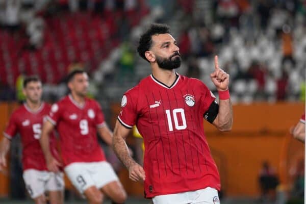 Mohamed Salah marks 100th international appearance the only way he knows how Mohamed Salah marks 100th international appearance the only way he knows how