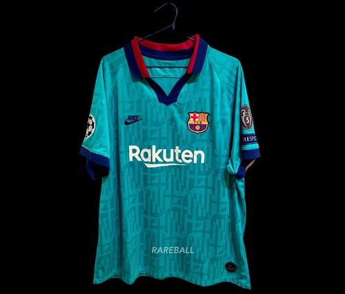 Messi #10 FC Barcelona Champions League 2019/2020 Short Sleeve Third Jersey Blue Messi #10 FC Barcelona Champions League 2019/2020 Short Sleeve Third Jersey Blue