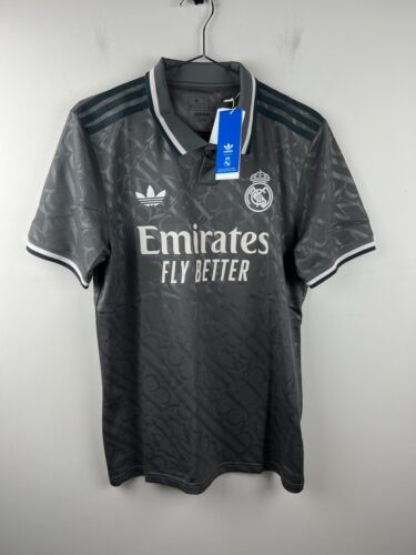 Real Madrid 24/25 Third Jersey Adidas IY1763 Men’s Size L Gray BNWT Real Madrid 24/25 Third Jersey Adidas IY1763 Men’s Size L Gray BNWT
