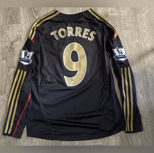 Liverpool 2009/2010 Fernando Torres #9 Long Sleeve Away premiere League Jersey Liverpool 2009/2010 Fernando Torres #9 Long Sleeve Away premiere League Jersey