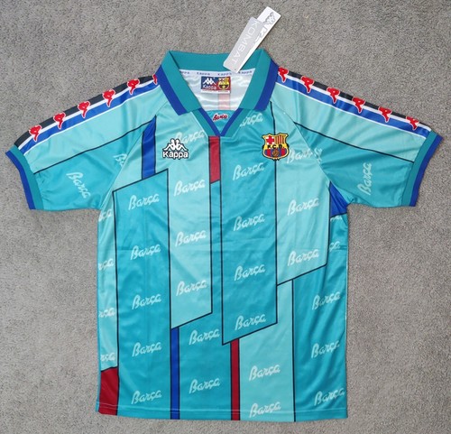 Barcelona 1996/97 Ronaldo #9 Away Retro Vintage Soccer Futbol Jersey Slim Fit M Barcelona 1996/97 Ronaldo #9 Away Retro Vintage Soccer Futbol Jersey Slim Fit M