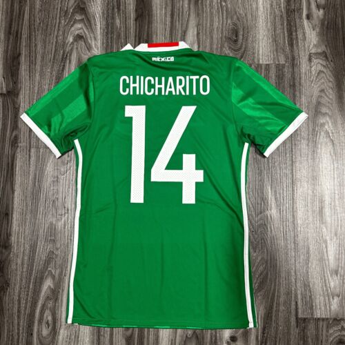 ADIDAS #14 CHICHARITO MEXICO JERSEY 2016 SIZE SMALL ONLY MENS GREEN COLOR ADIDAS #14 CHICHARITO MEXICO JERSEY 2016 SIZE SMALL ONLY MENS GREEN COLOR