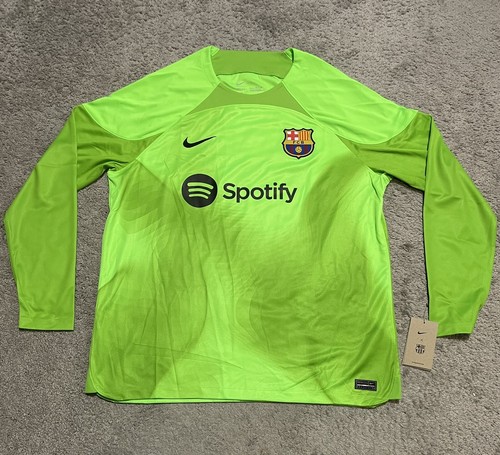 Nike FC Barcelona Goalkeeper Jersey Mens XL Authentic DV1878-399 Soccer NWT 5 Nike FC Barcelona Goalkeeper Jersey Mens XL Authentic DV1878-399 Soccer NWT 5