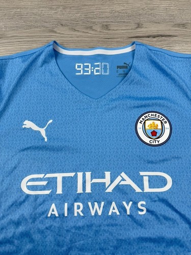 Manchester City Jersey Mens XL Blue Drycell Premier League Soccer Futbol Puma Manchester City Jersey Mens XL Blue Drycell Premier League Soccer Futbol Puma