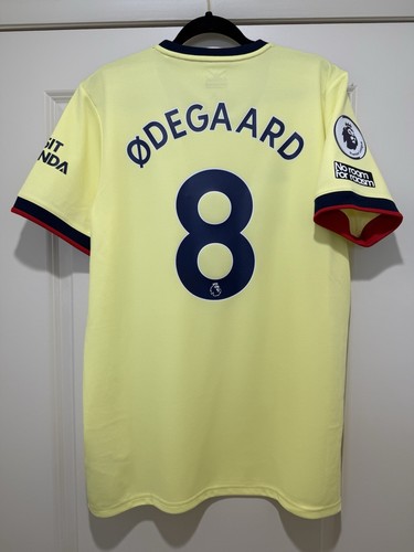 Odegaard #8 Men’s LARGE Adidas Away Arsenal Gunners Jersey Odegaard #8 Men’s LARGE Adidas Away Arsenal Gunners Jersey