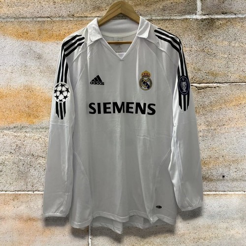 Real Madrid 2005/2006 David Beckham #23 Long Sleeve White Retro Jersey Real Madrid 2005/2006 David Beckham #23 Long Sleeve White Retro Jersey