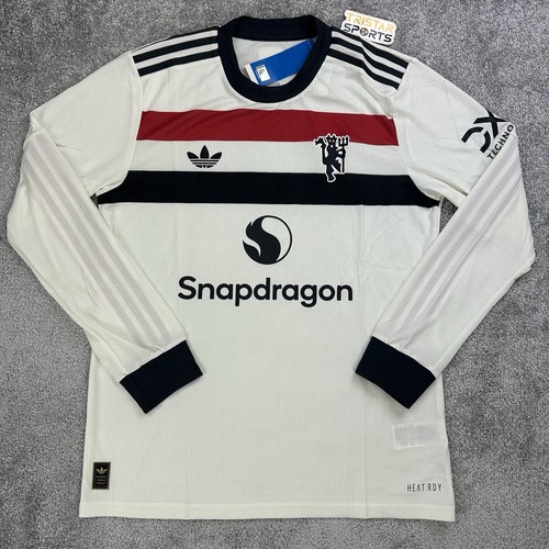 Adidas Manchester United Authentic Jersey Men Sz Medium 24/25 Long Sleeve IY7812 Adidas Manchester United Authentic Jersey Men Sz Medium 24/25 Long Sleeve IY7812